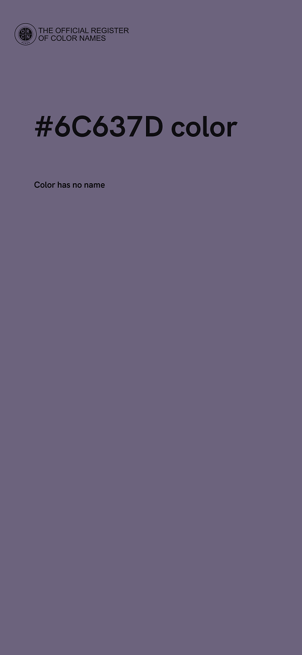 #6C637D color image