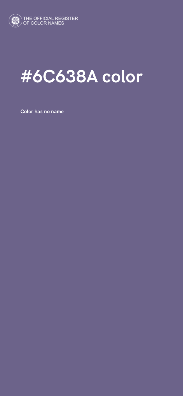 #6C638A color image