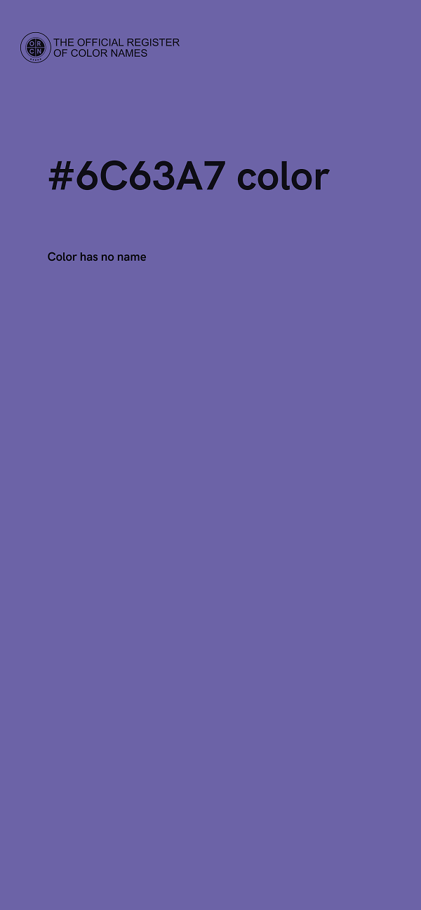 #6C63A7 color image