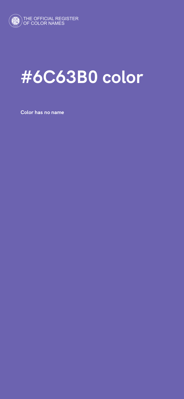 #6C63B0 color image