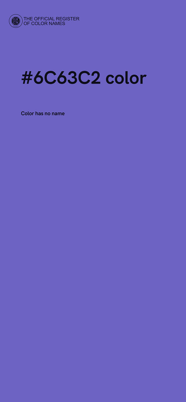 #6C63C2 color image