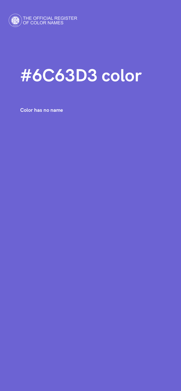 #6C63D3 color image