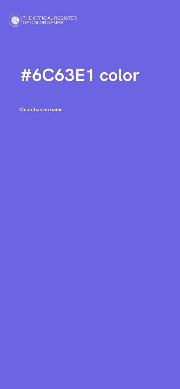 #6C63E1 color image