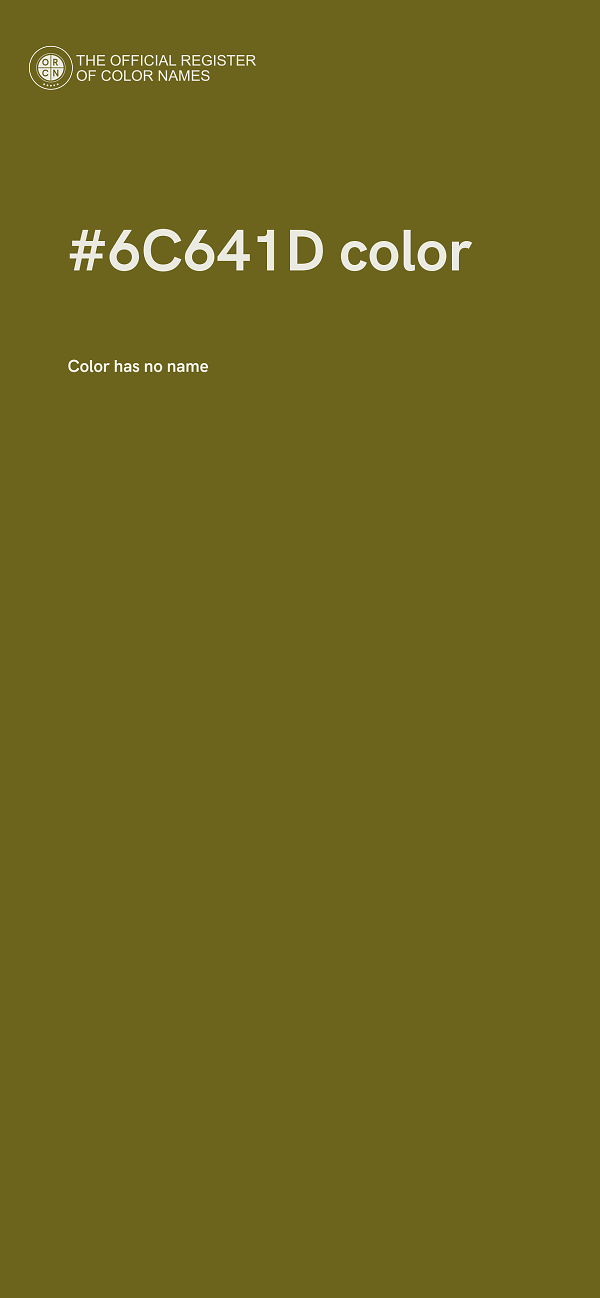 #6C641D color image