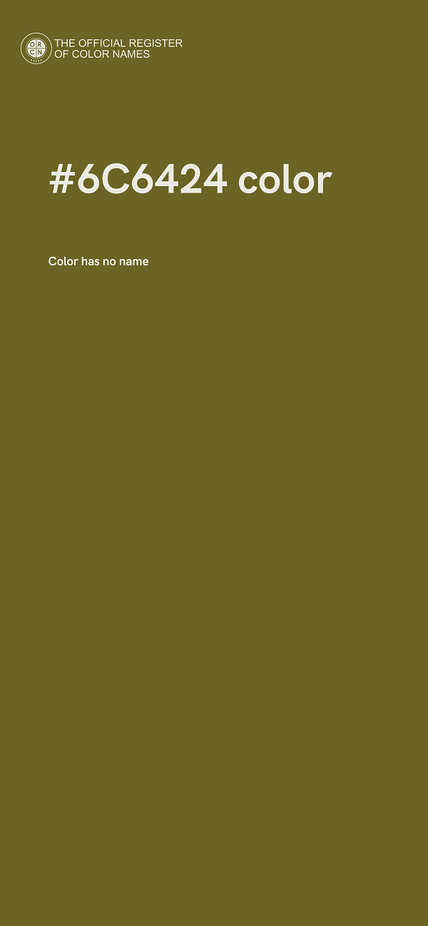 #6C6424 color image
