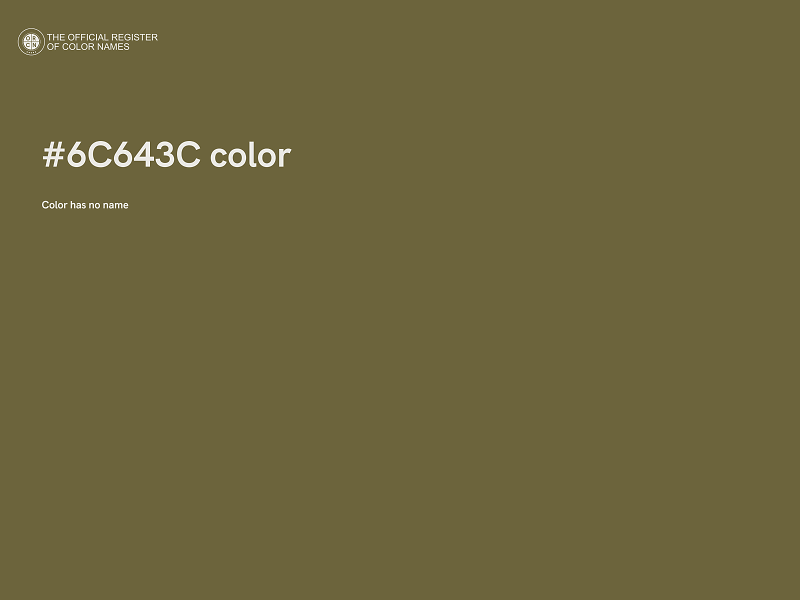 #6C643C color image