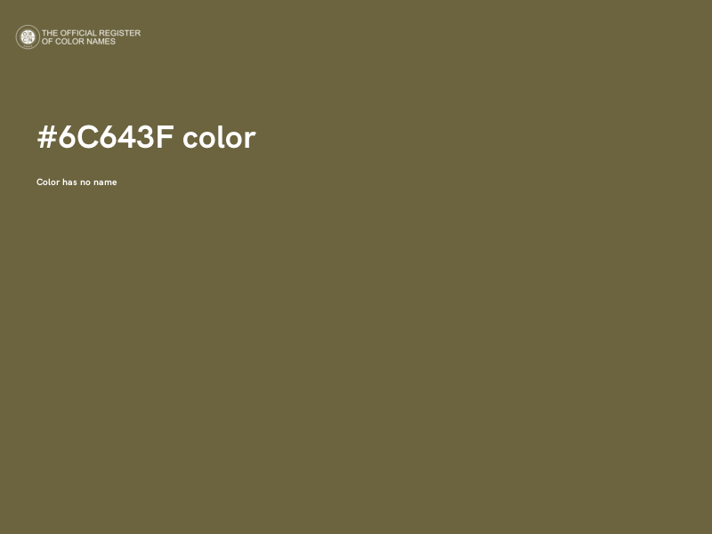 #6C643F color image