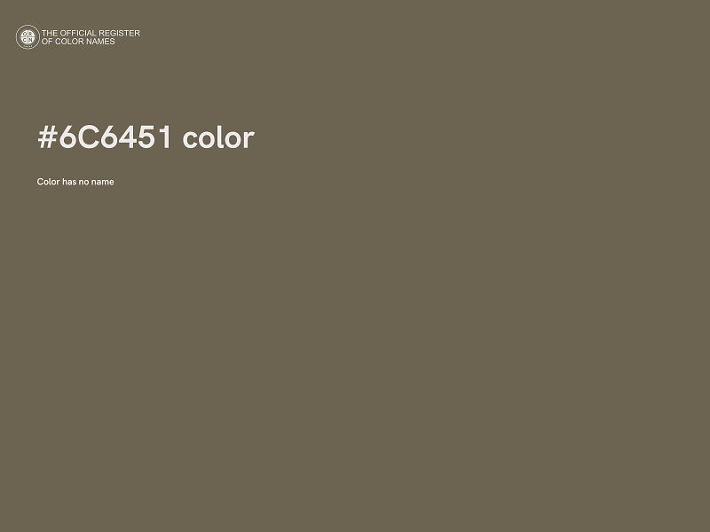 #6C6451 color image