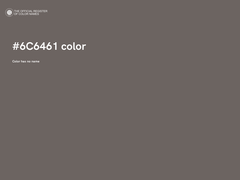 #6C6461 color image