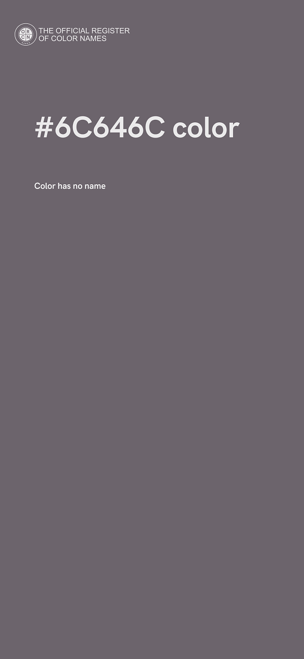 #6C646C color image