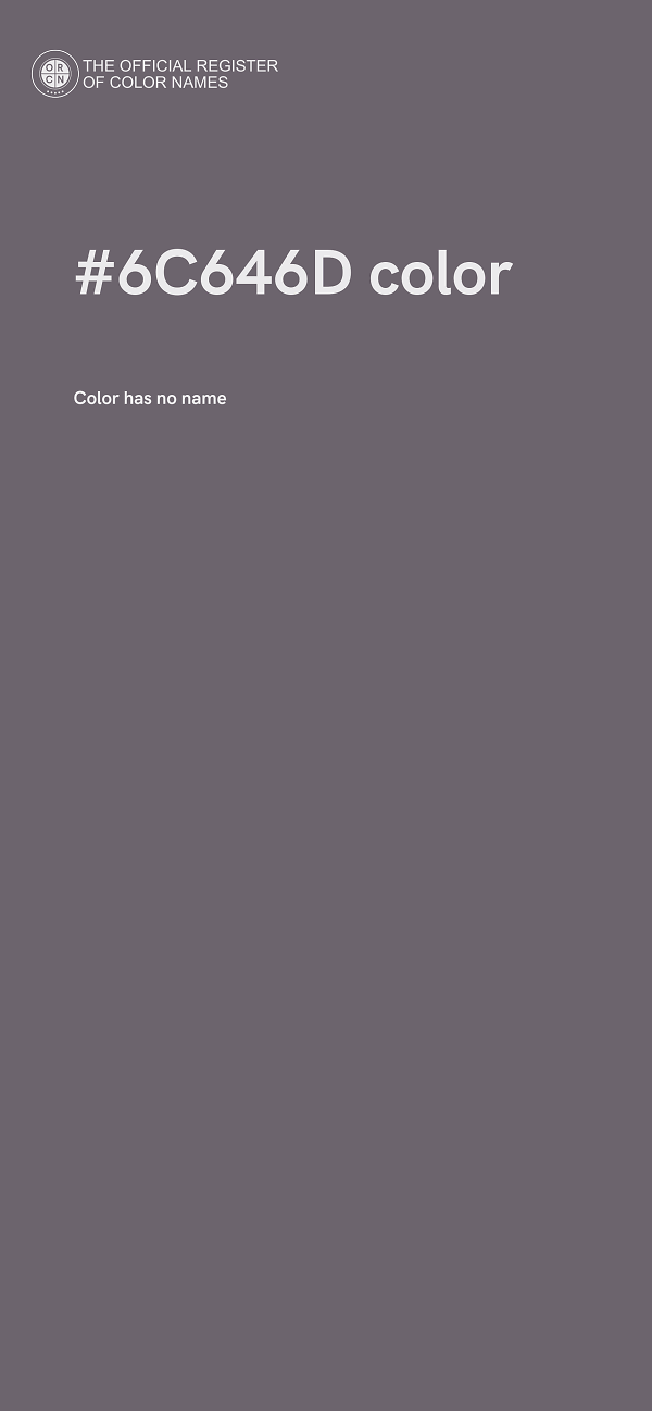 #6C646D color image