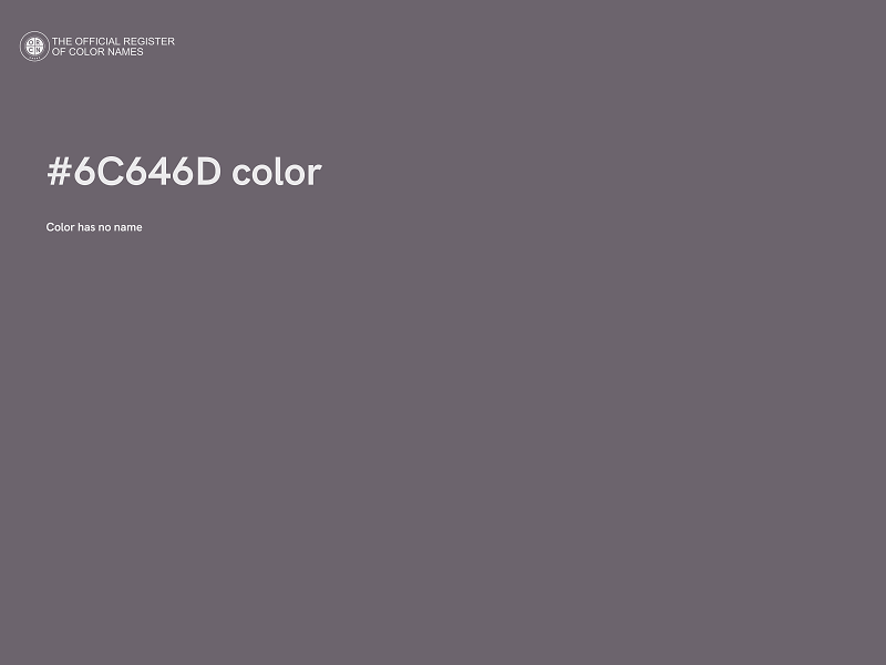 #6C646D color image