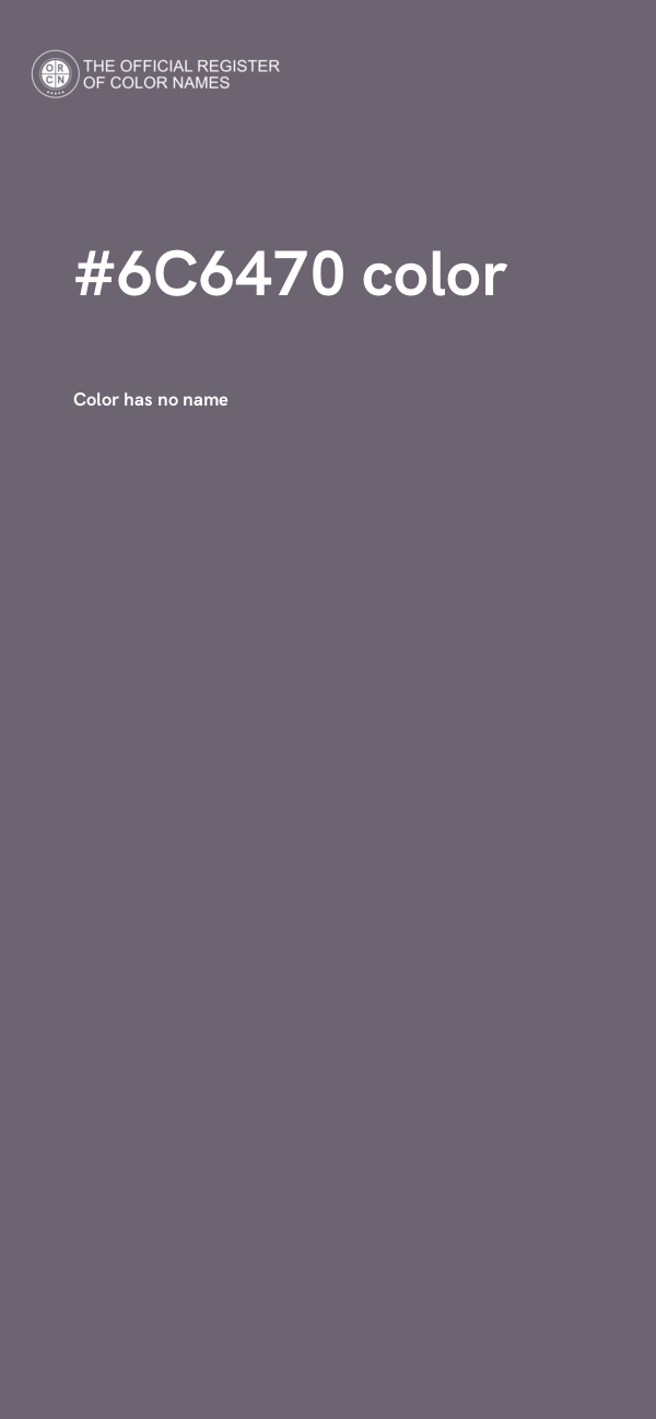 #6C6470 color image