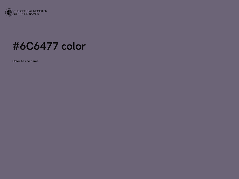 #6C6477 color image