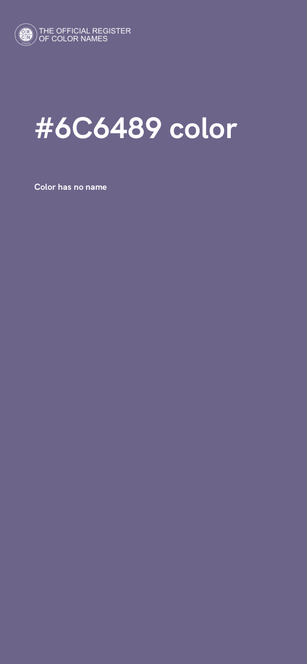 #6C6489 color image