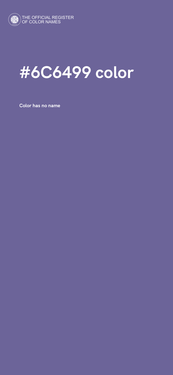 #6C6499 color image