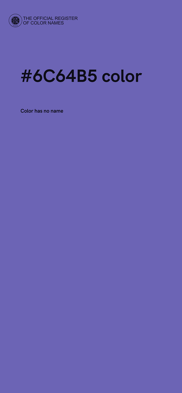#6C64B5 color image