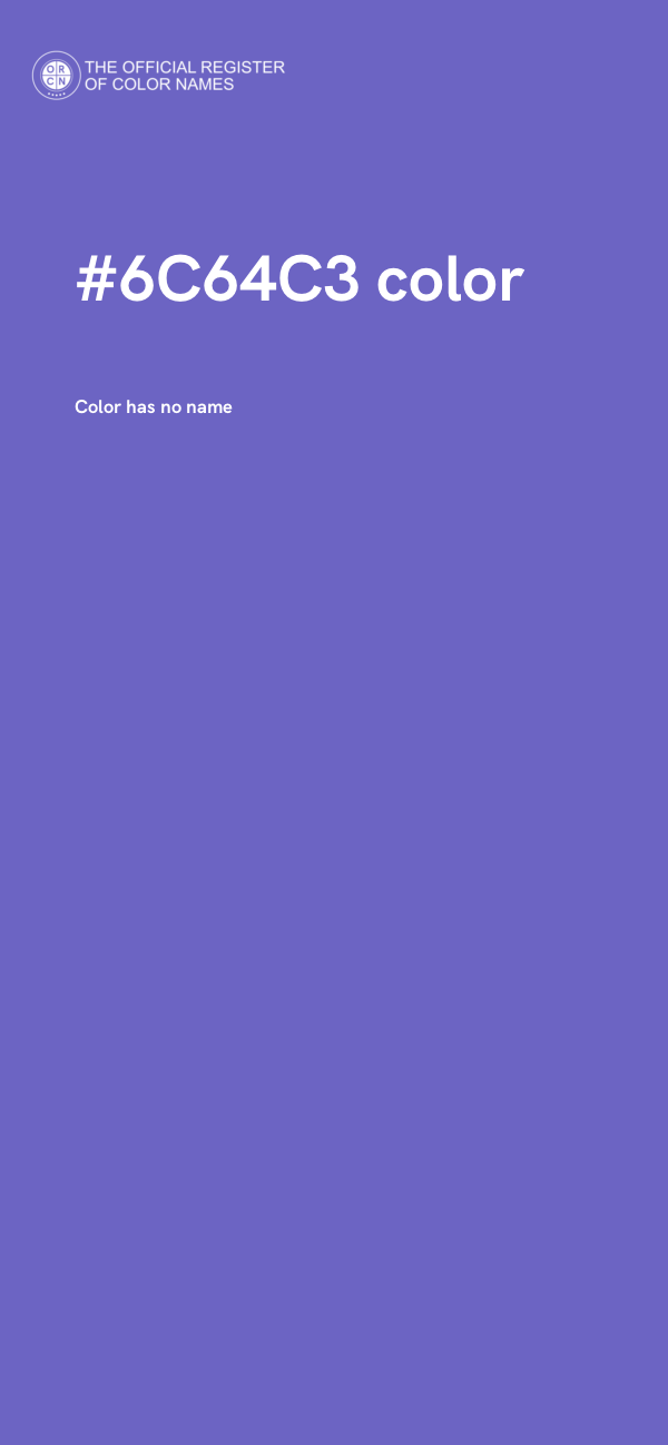 #6C64C3 color image