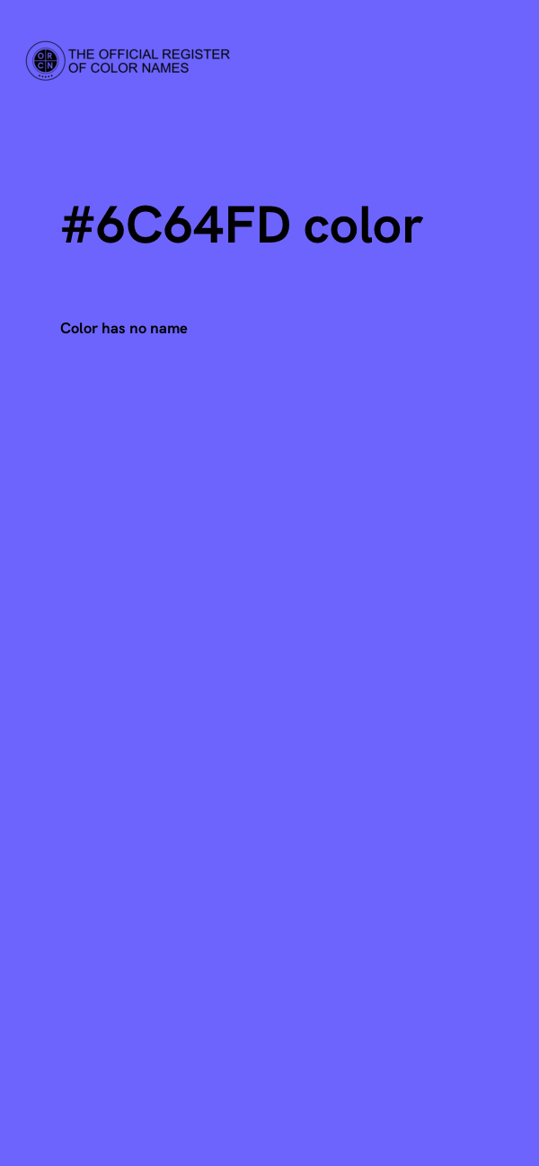 #6C64FD color image