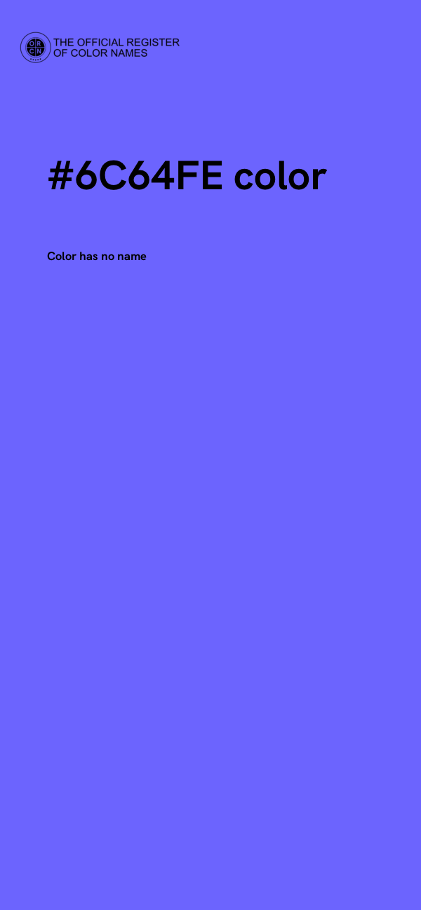 #6C64FE color image