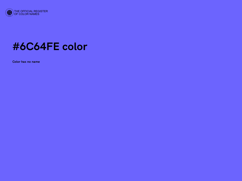 #6C64FE color image