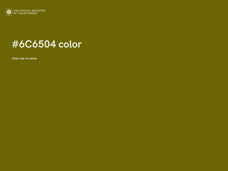 #6C6504 color image