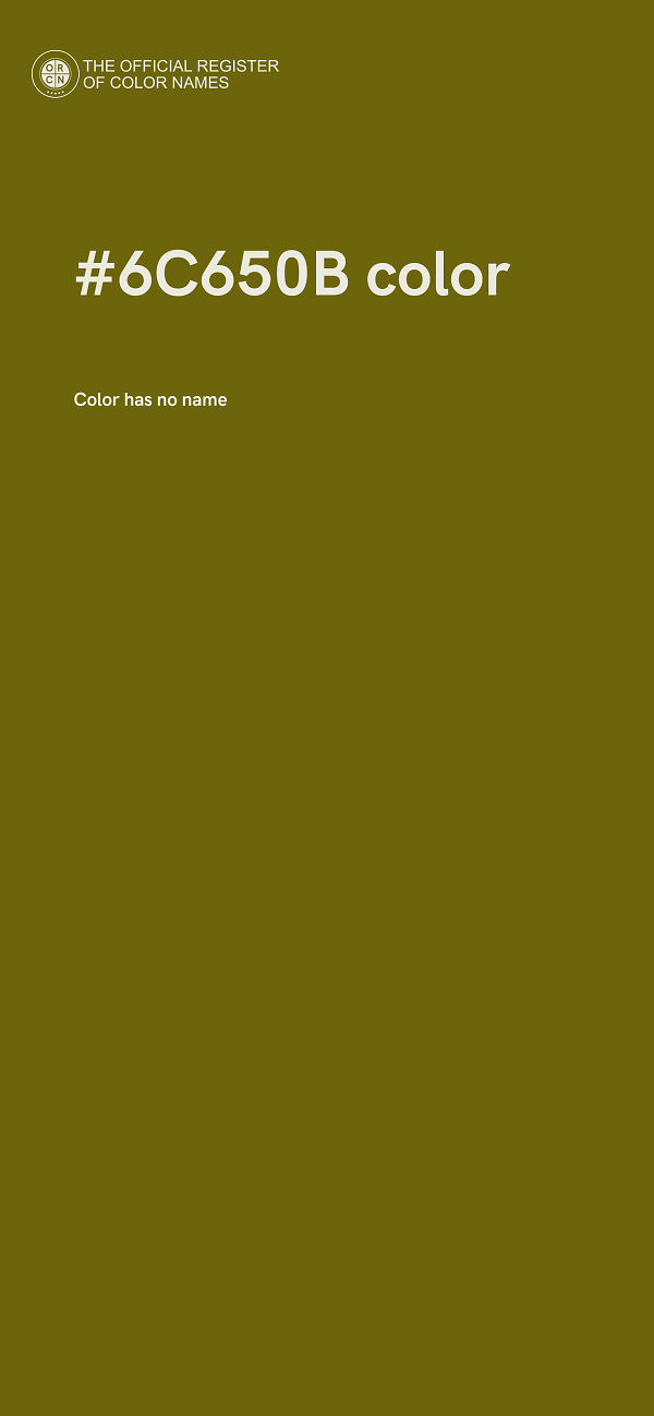 #6C650B color image