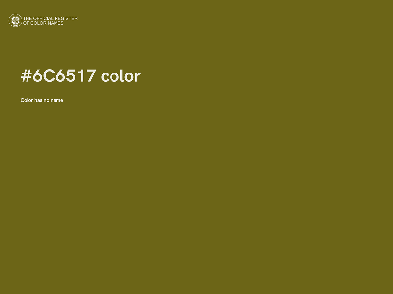 #6C6517 color image