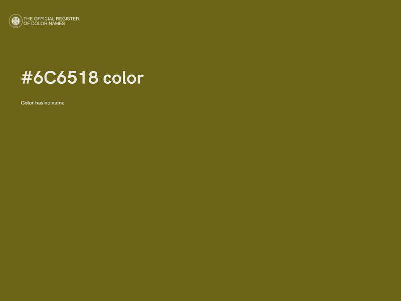 #6C6518 color image