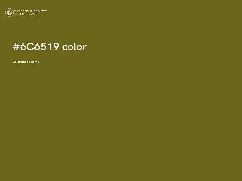 #6C6519 color image