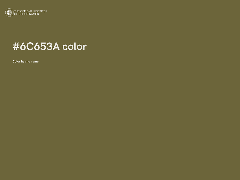 #6C653A color image