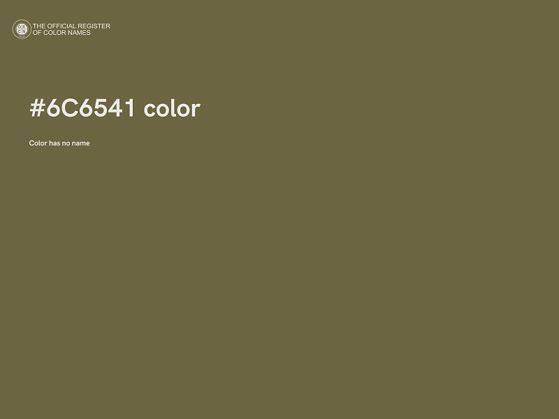 #6C6541 color image