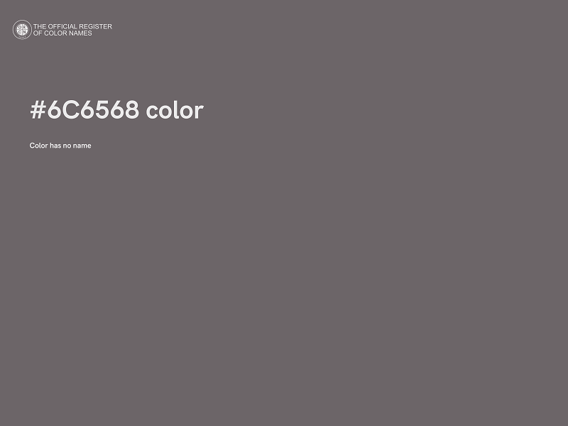 #6C6568 color image