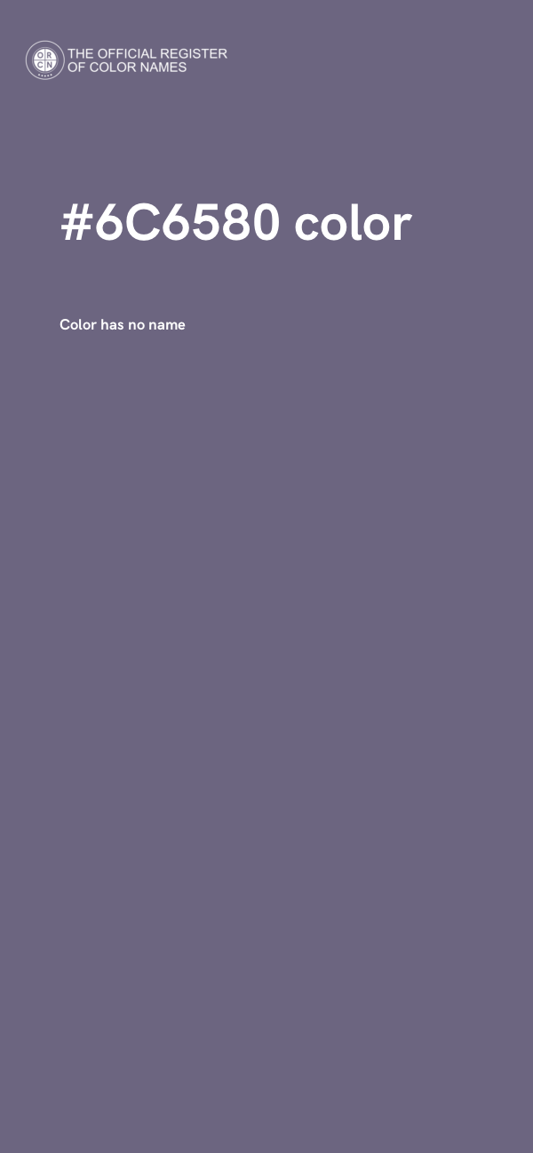 #6C6580 color image