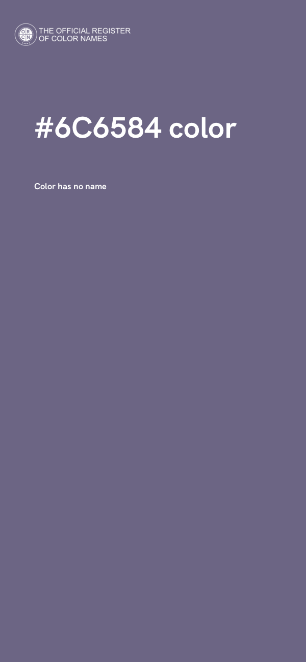 #6C6584 color image