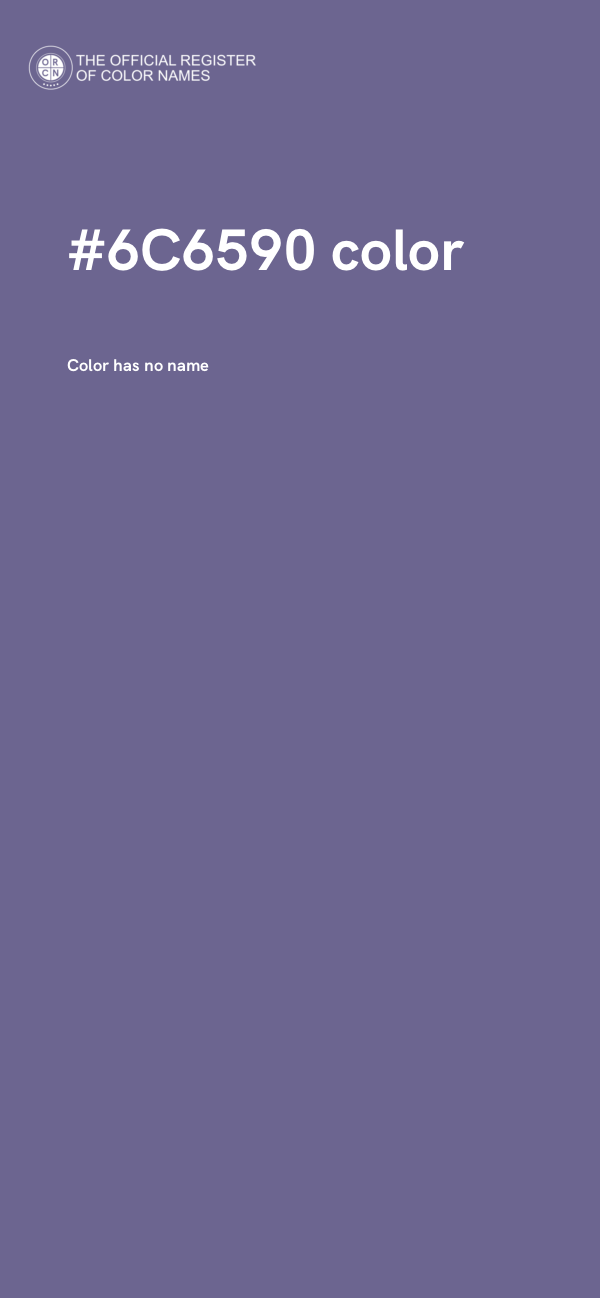 #6C6590 color image
