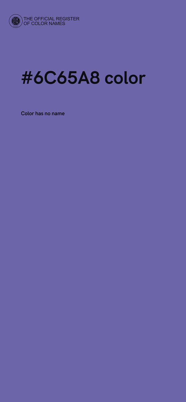 #6C65A8 color image