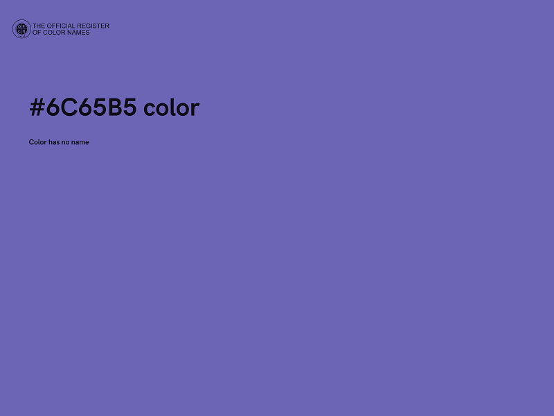 #6C65B5 color image