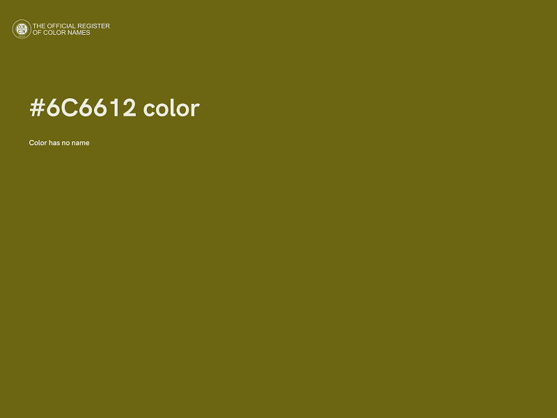 #6C6612 color image