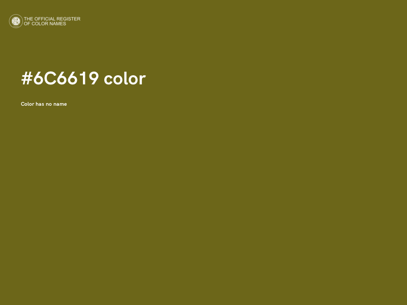 #6C6619 color image