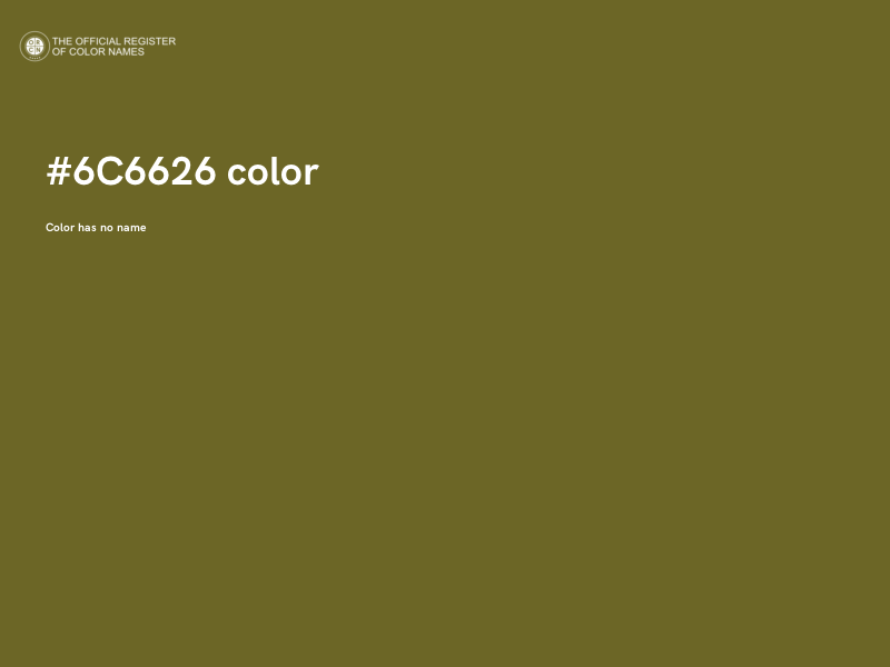 #6C6626 color image
