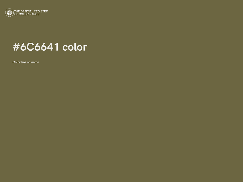 #6C6641 color image