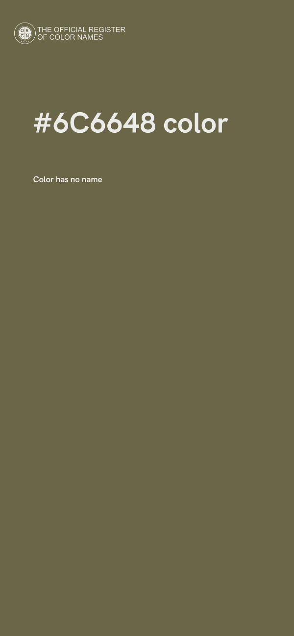 #6C6648 color image