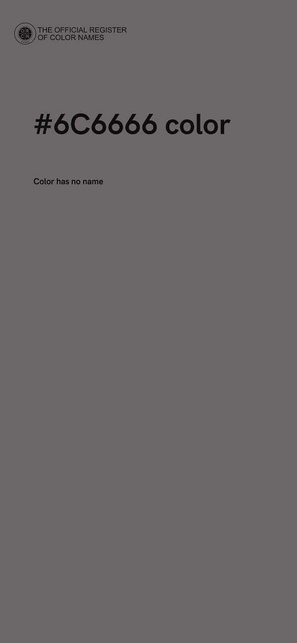 #6C6666 color image