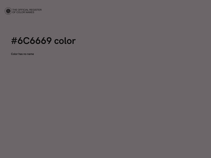 #6C6669 color image