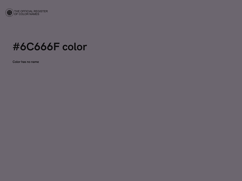 #6C666F color image