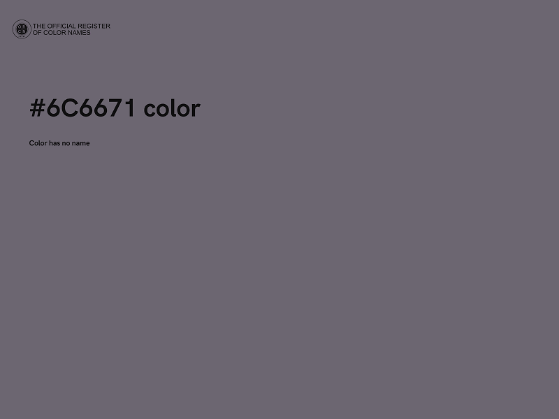 #6C6671 color image