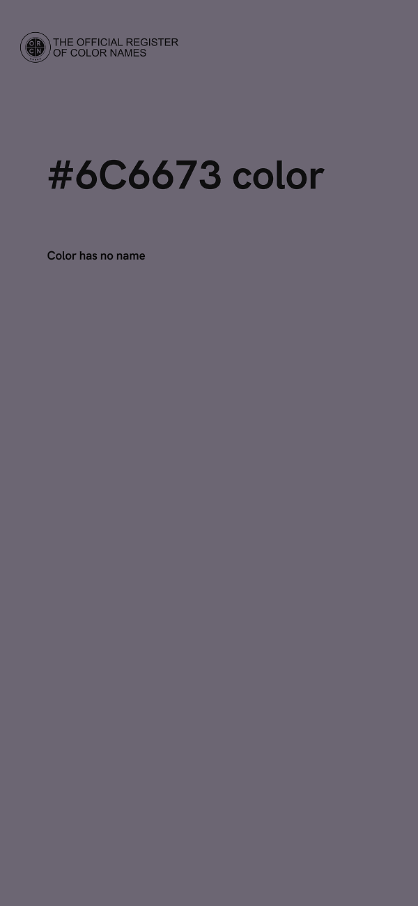 #6C6673 color image