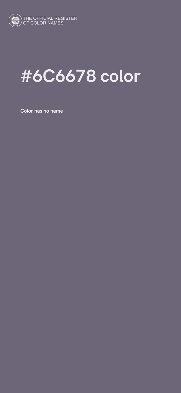 #6C6678 color image