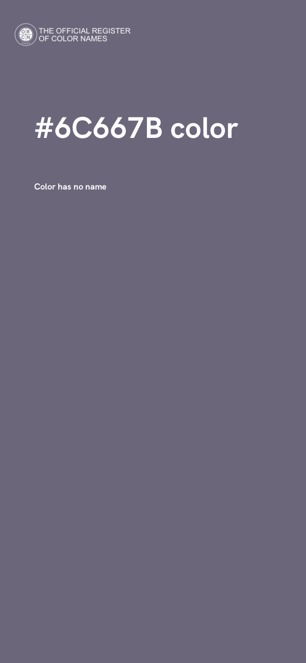 #6C667B color image